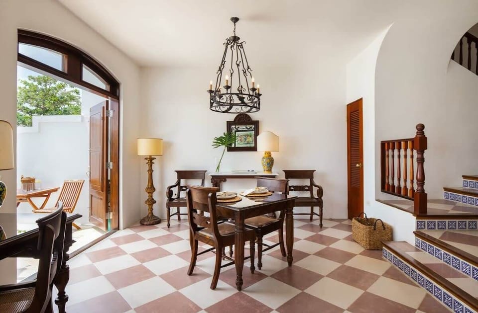 Spacious romantic dining table for 2 