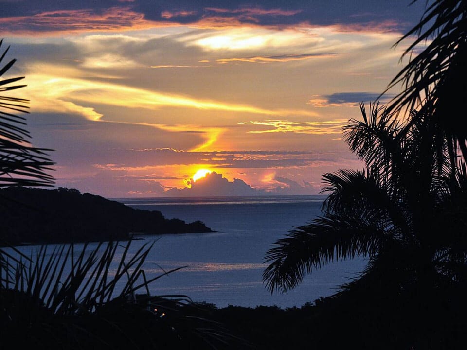 Sunset view from terrace