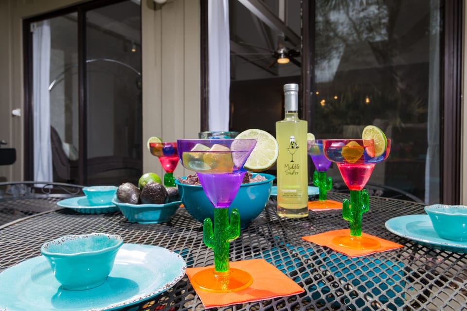 Enjoy dinner and cocktails on the patio