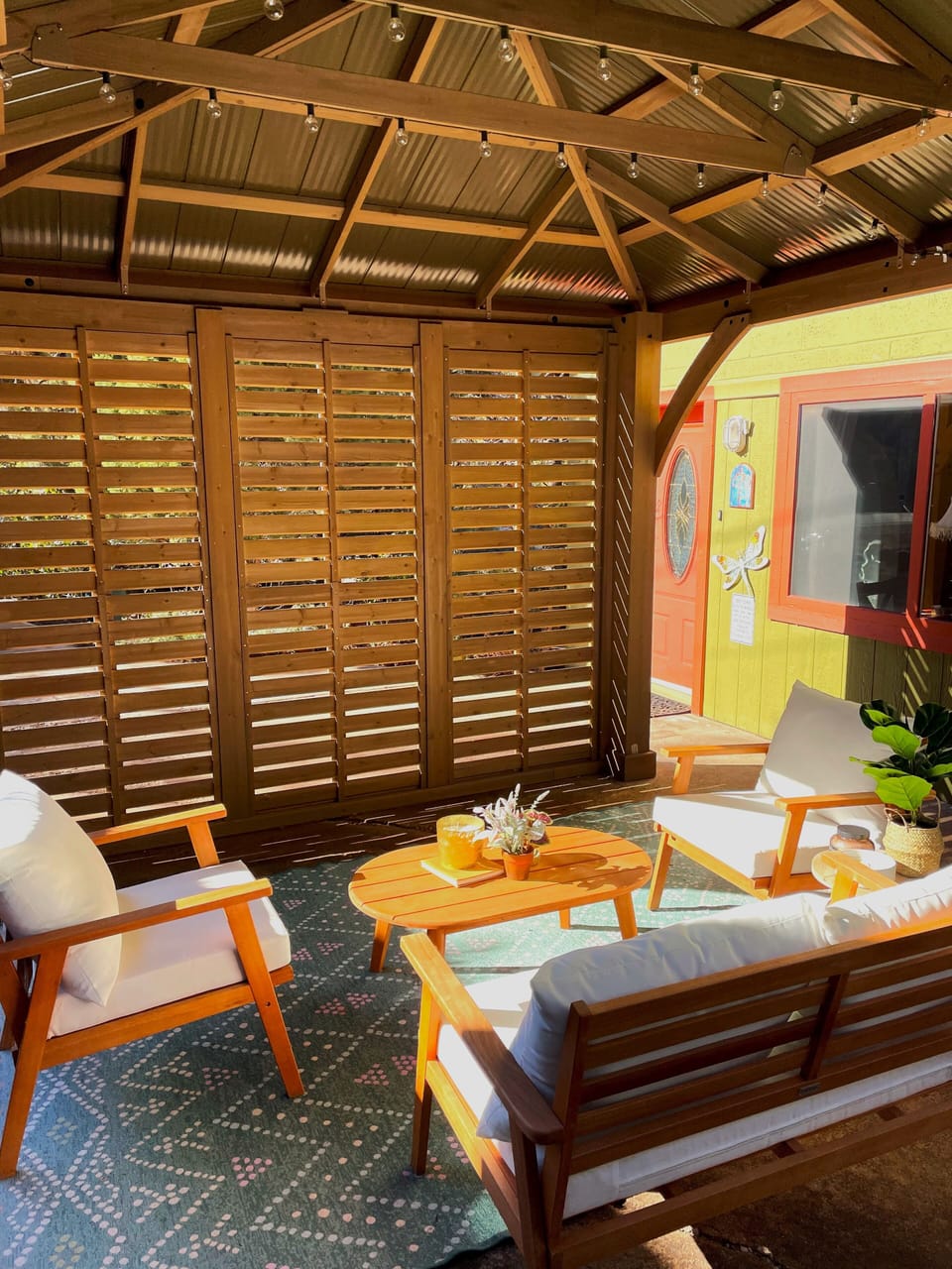 Outdoor Gazebo Seating and lounge