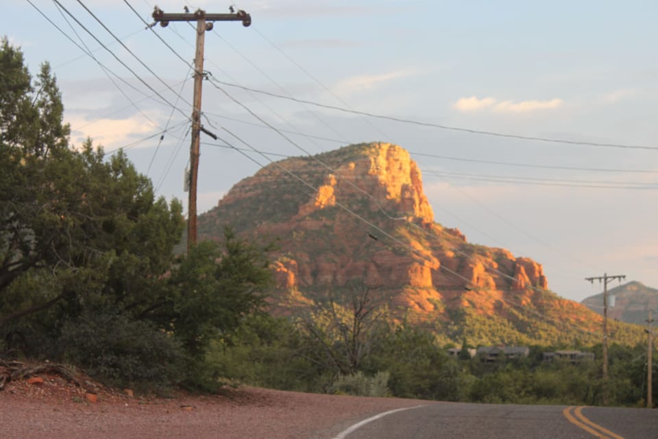 View from front of Casita looking up the road