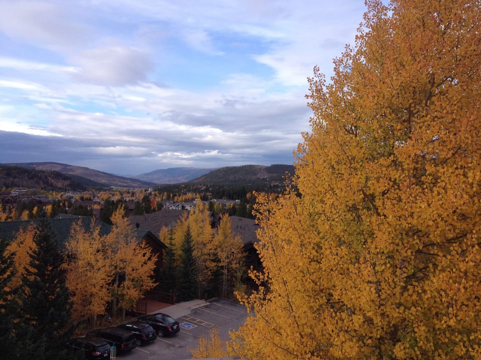 Picture from the deck - looking into town!