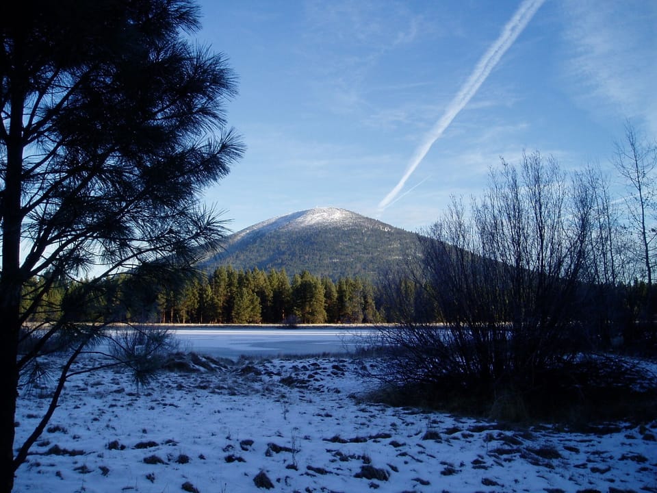 Black Butte in the winter.  