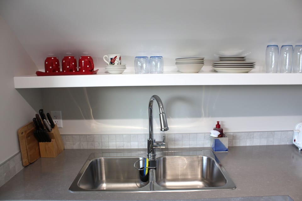 Well lit kitchen