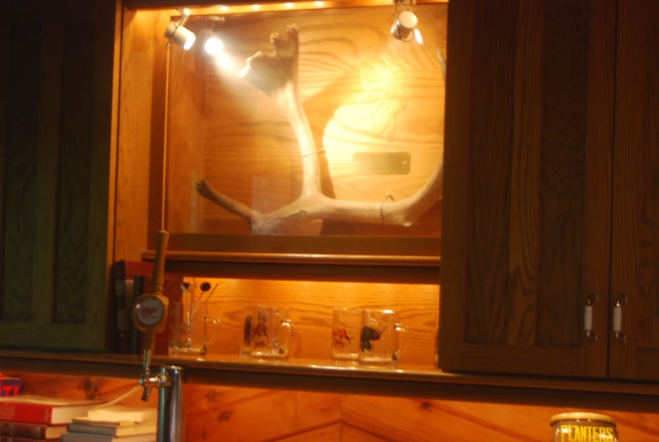 A 12,500 year old caribou horn was discovered 100' from the main Guest House.