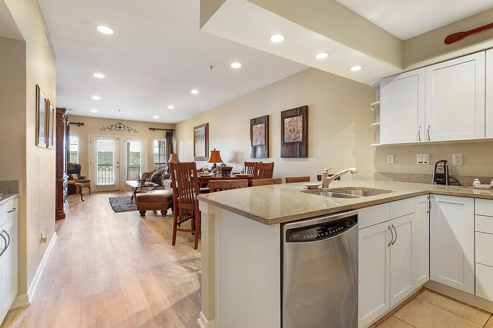 View from Kitchen to Lake