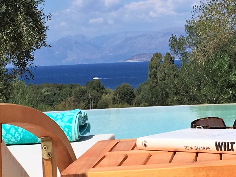 View from the Swiming Pool area towards Jonian Sea and Albania