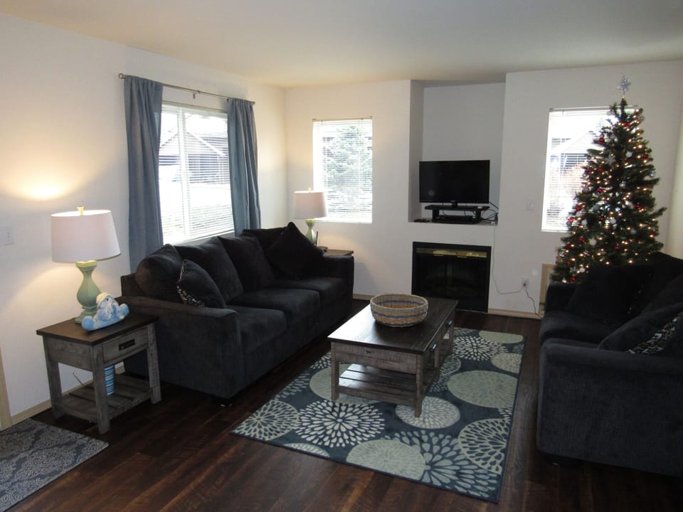 Living area with sleeper sofa