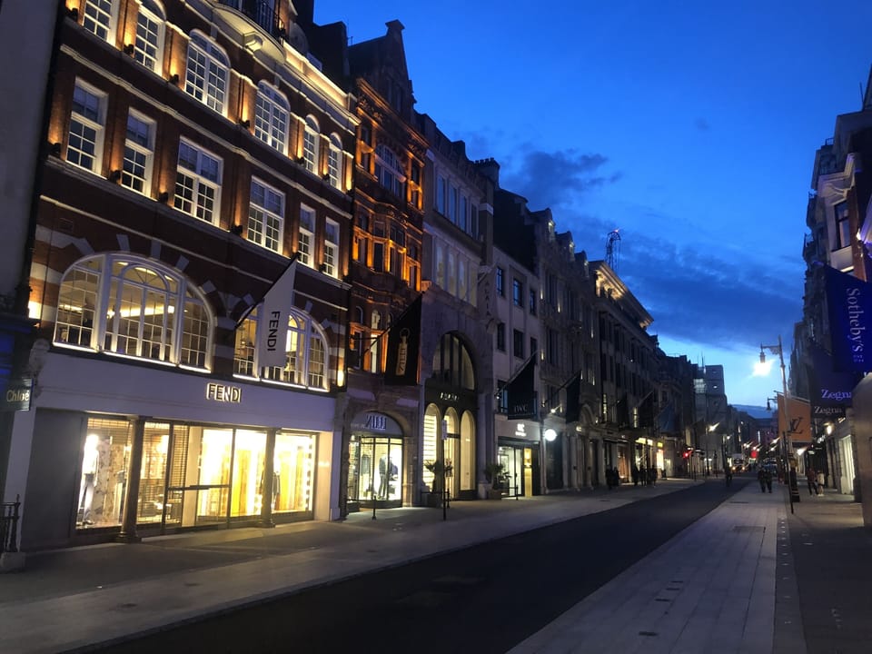 New Bond Street is your local high street.