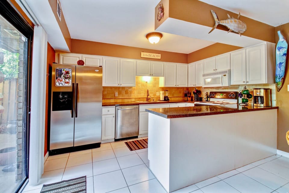fully stocked kitchen area..