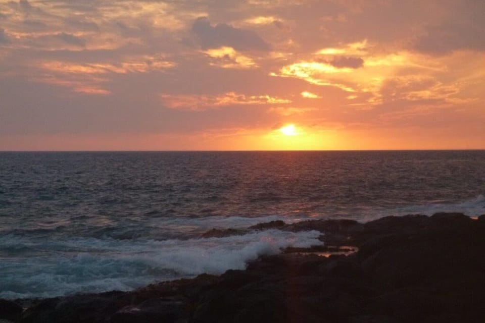 Sunset over the ocean
