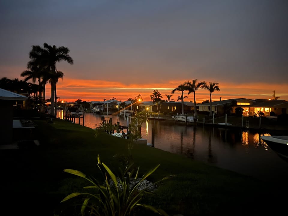 Sunset from the Pool