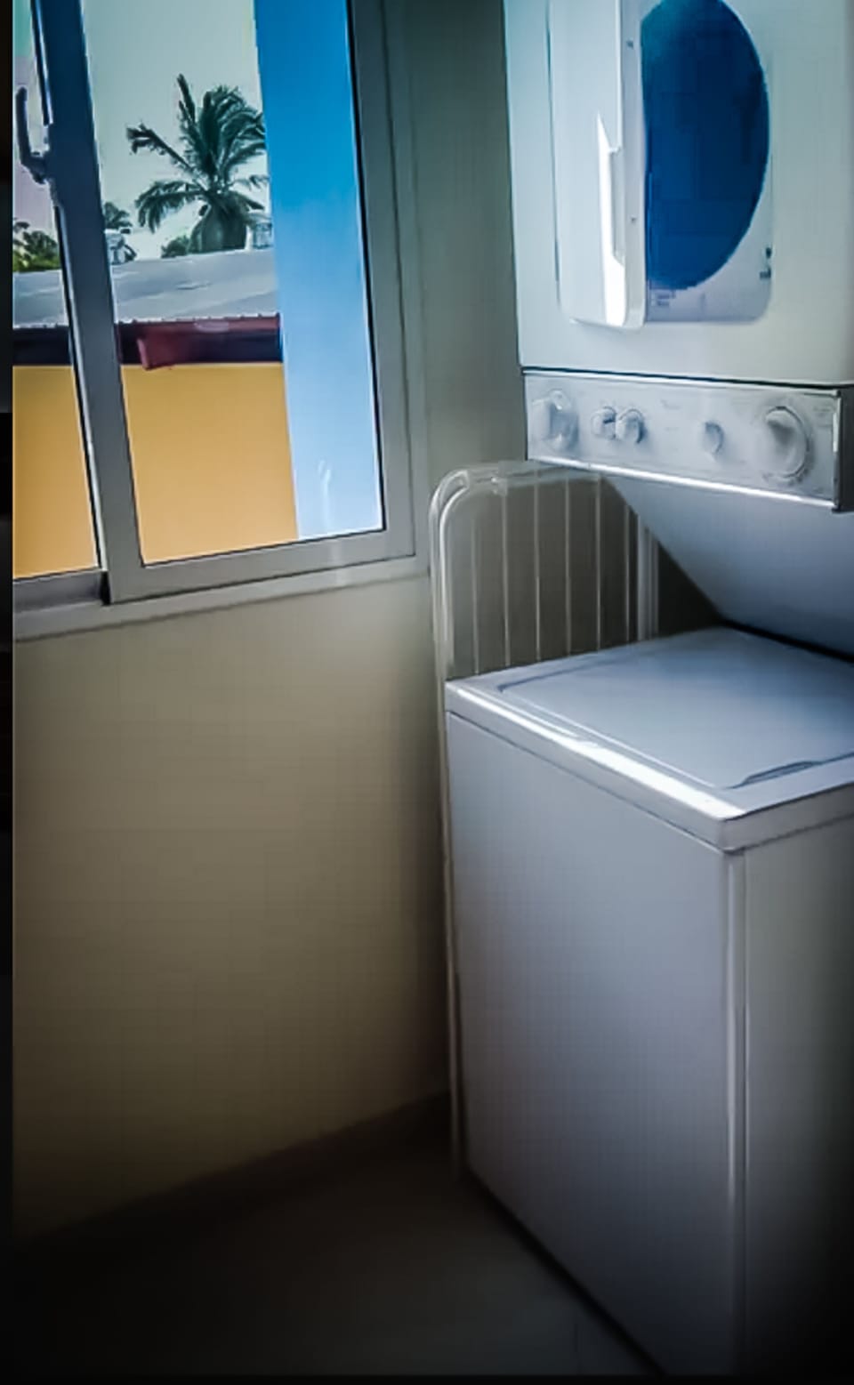Washer and dryer. 