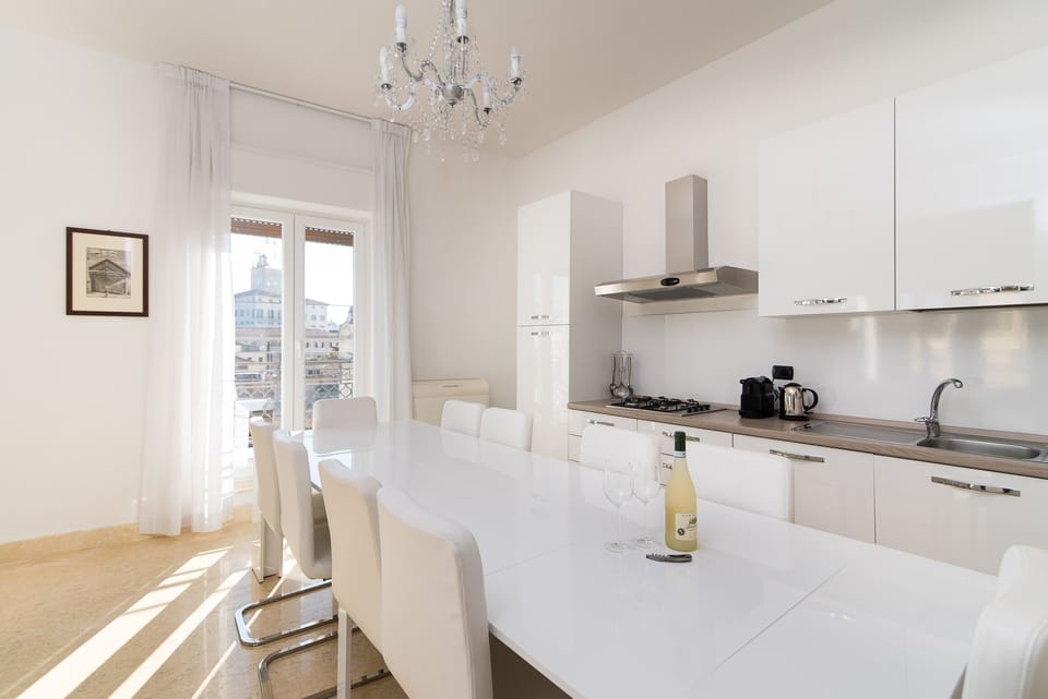 kitchen and dining table