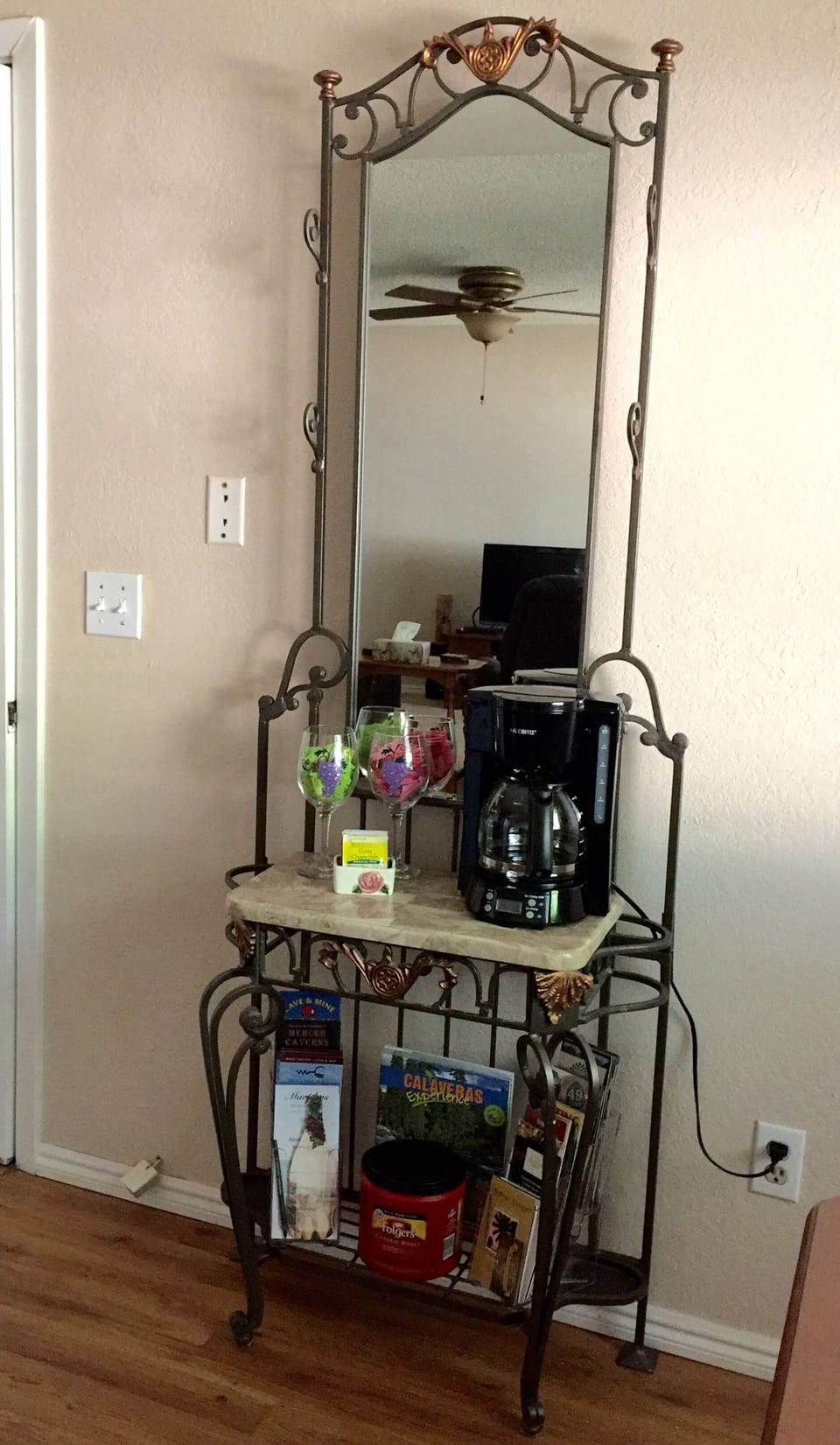 Coffee/Tea Bar; complete with a variety of sweeteners, creamer, tea & coffee.