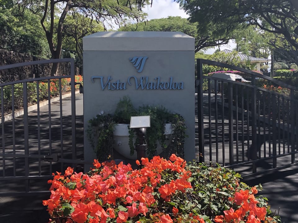 Entrance To Vista Waikoloa With Controlled Access Gate