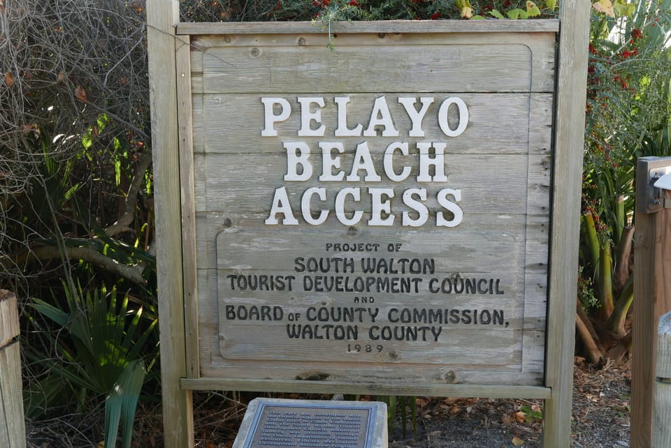 The Pelayo Beach Access is just across from our parking lot