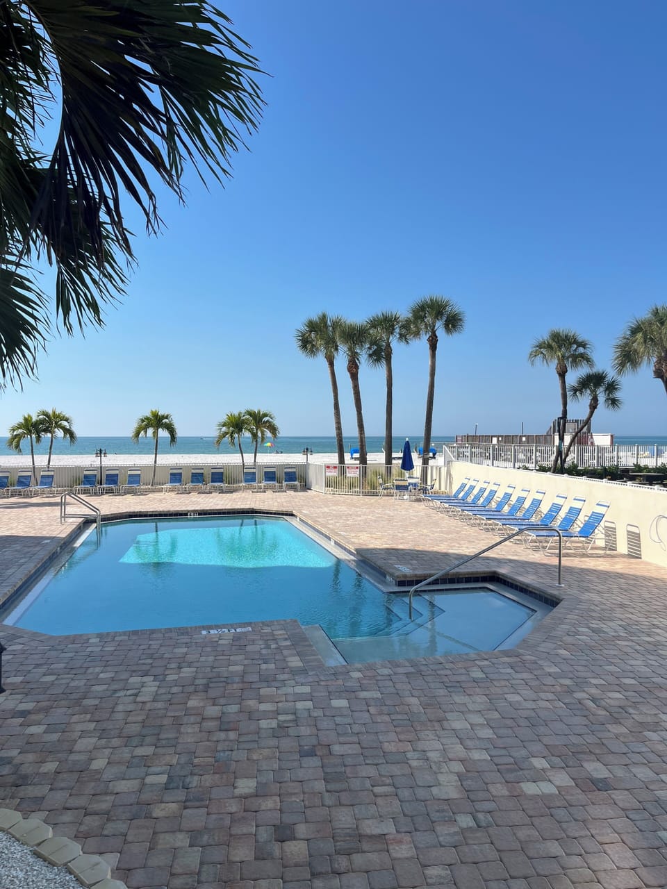 Gulf view over the pool