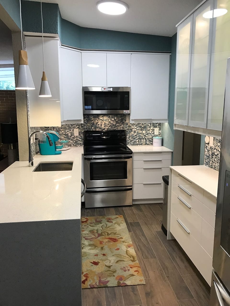 The Kitchen's generous storage and work space will bring out the chef in you!