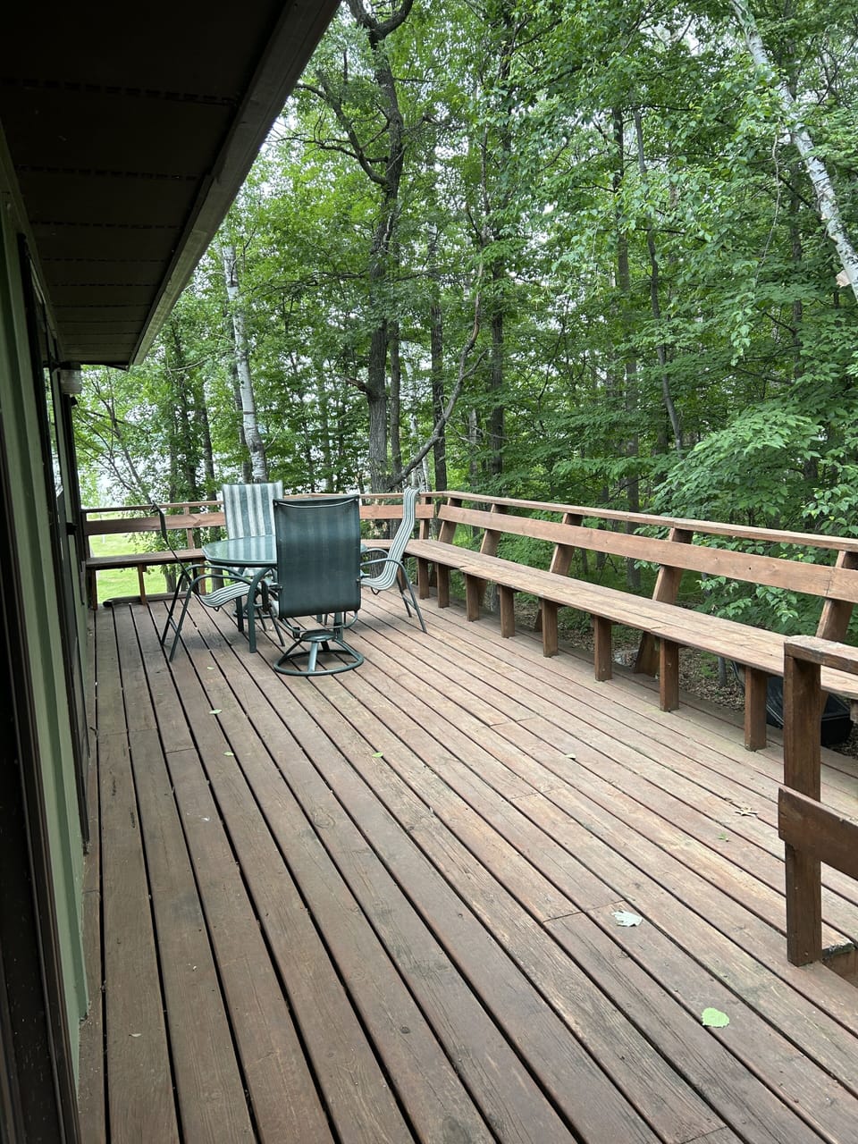 Deck off Dining Area Upstairs