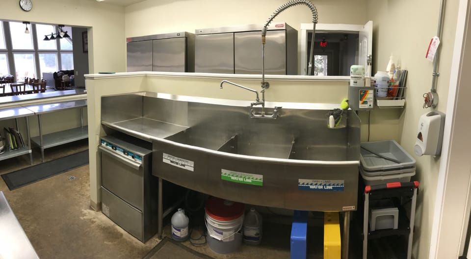 Dishwasher and Sanitizer is perfect for clean up after 20 guest dinner.