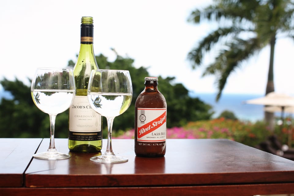 enjoy a drink outdoors