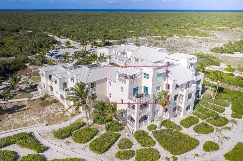 Our condo.  View from the beach
