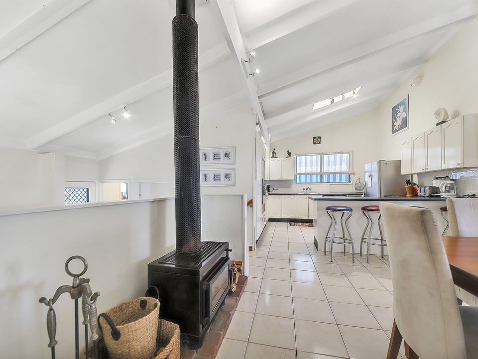 Fireplace with wood for those chilly nights 