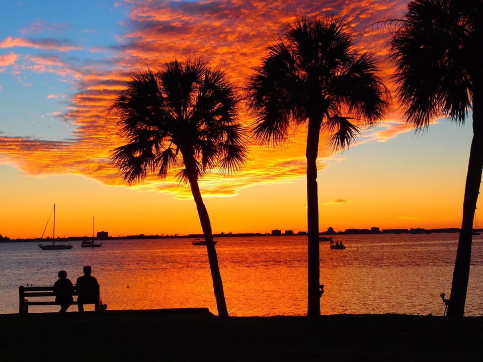Beautiful private beach with views of the Boca Ciega Bay