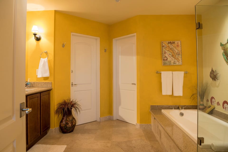 Main bathroom and bathup.