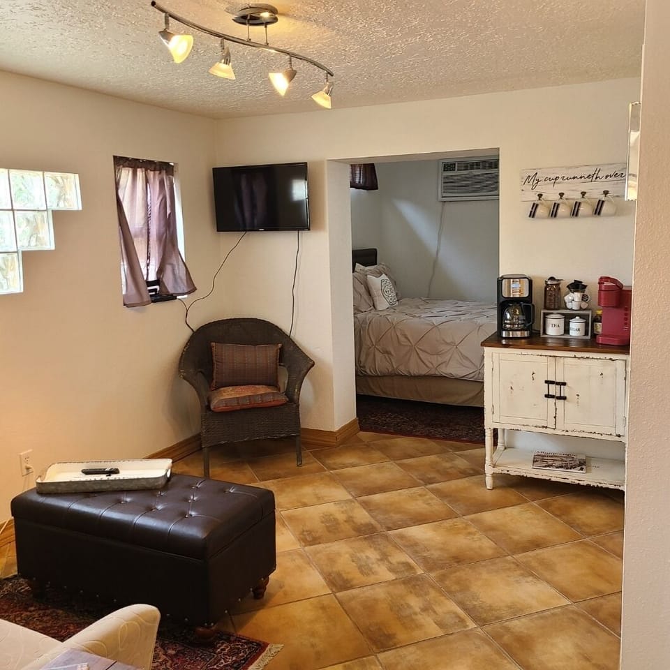 Living Room with Coffee Bar