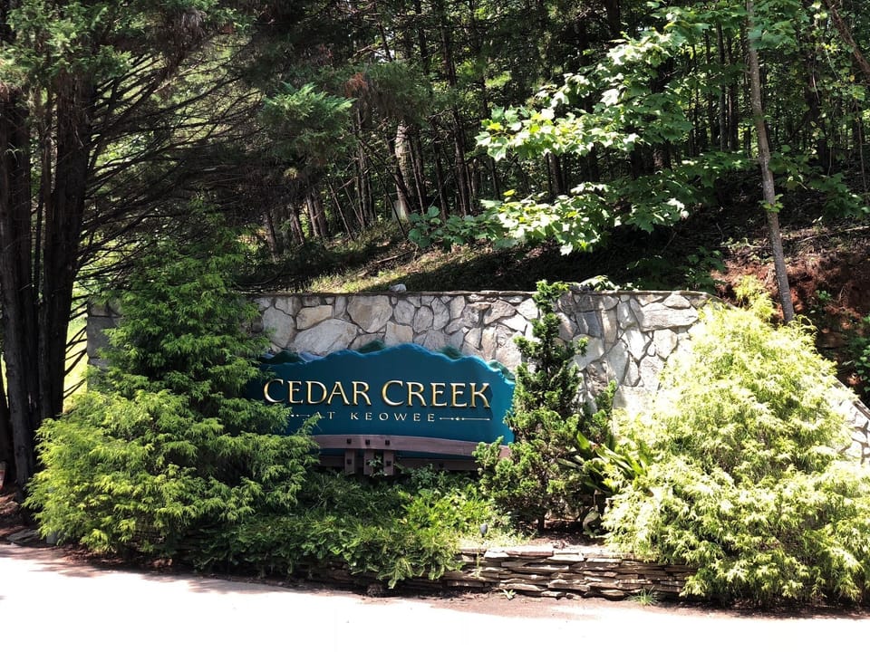 Our community is on the north of Lake Keowee.