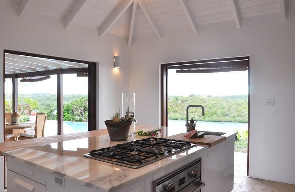 Kitchen with views