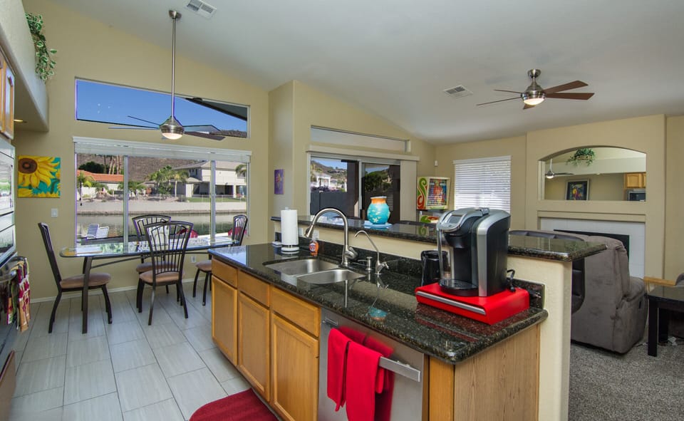 Kitchen Includes Keurig Coffee Maker and Drip Coffee Machine