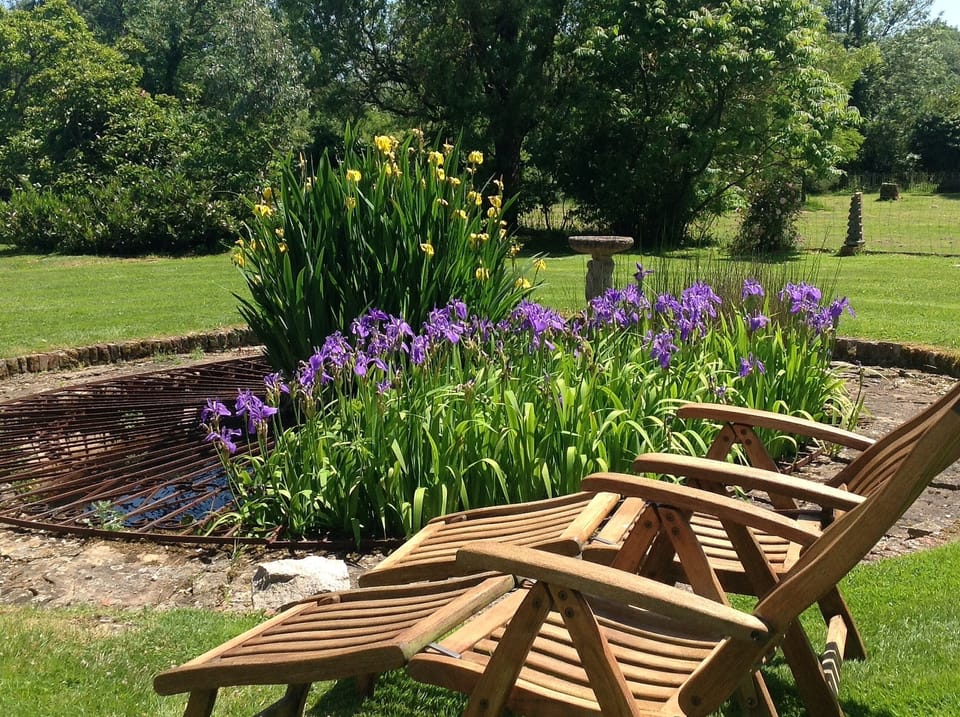 Relax by the magical fountain