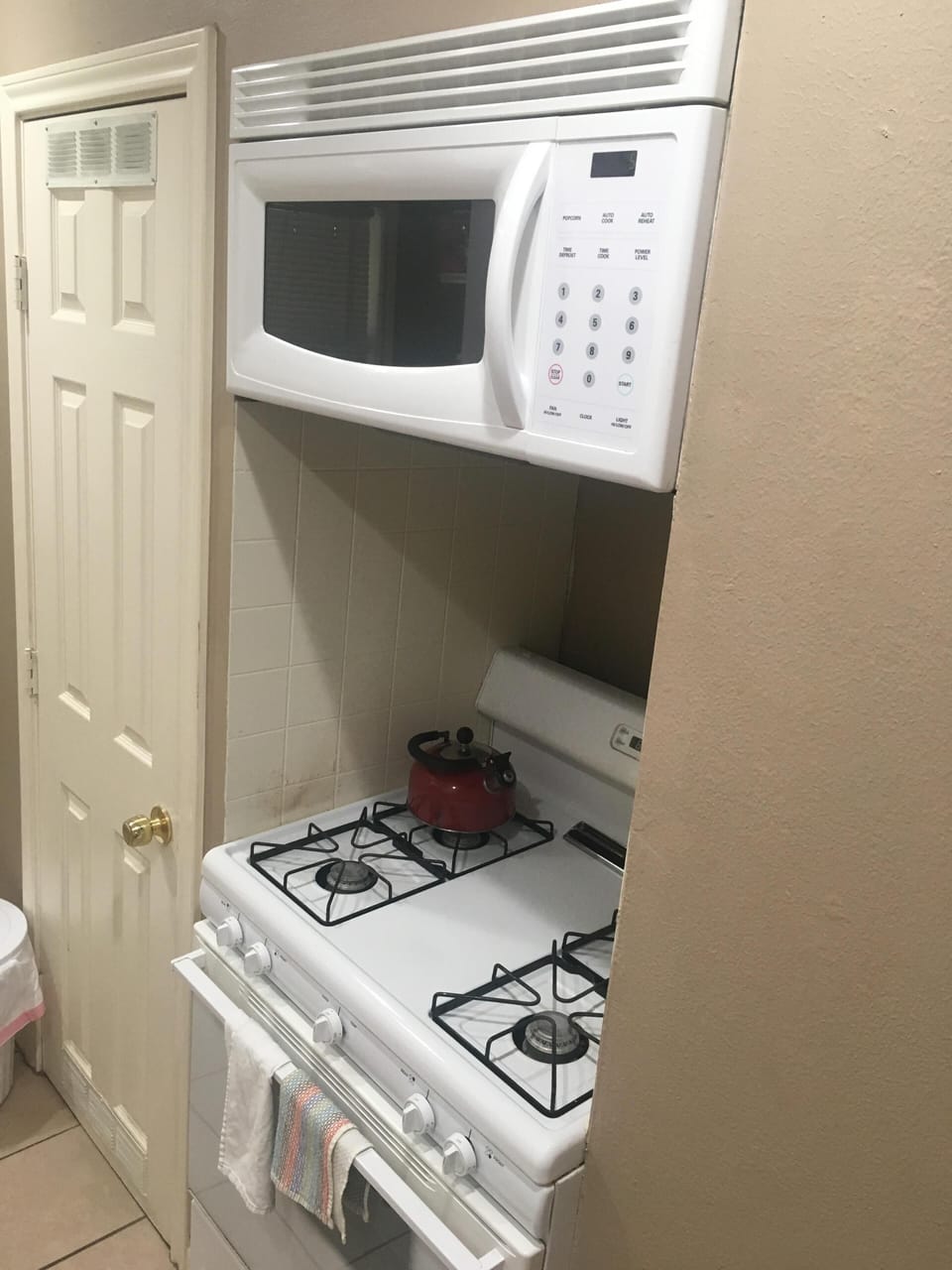Micro wave and gas range