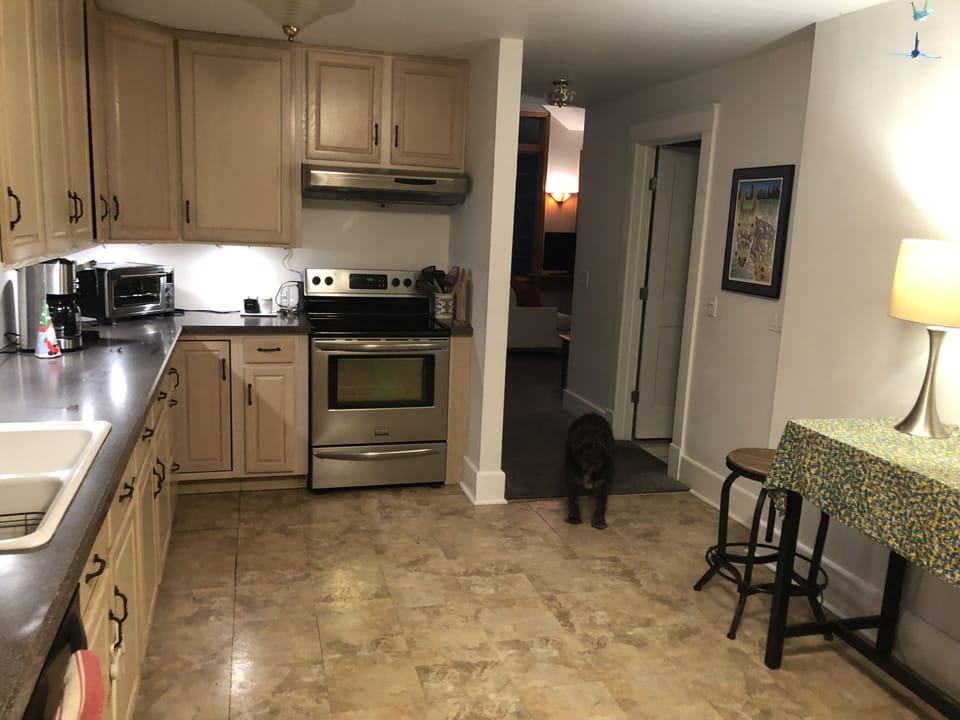 large well equipped kitchen