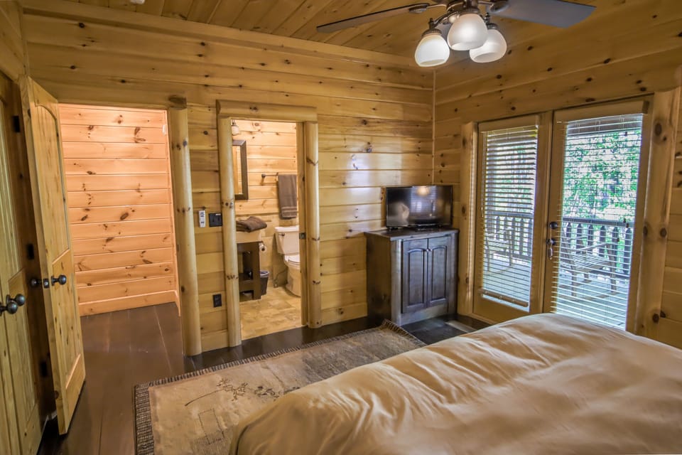 Bedroom #2 Offers a King Bed, Access to the Outdoors & Separate Bathroom