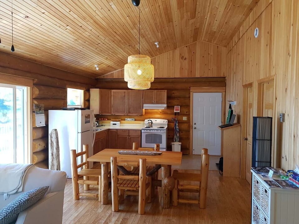 dining and kitchen