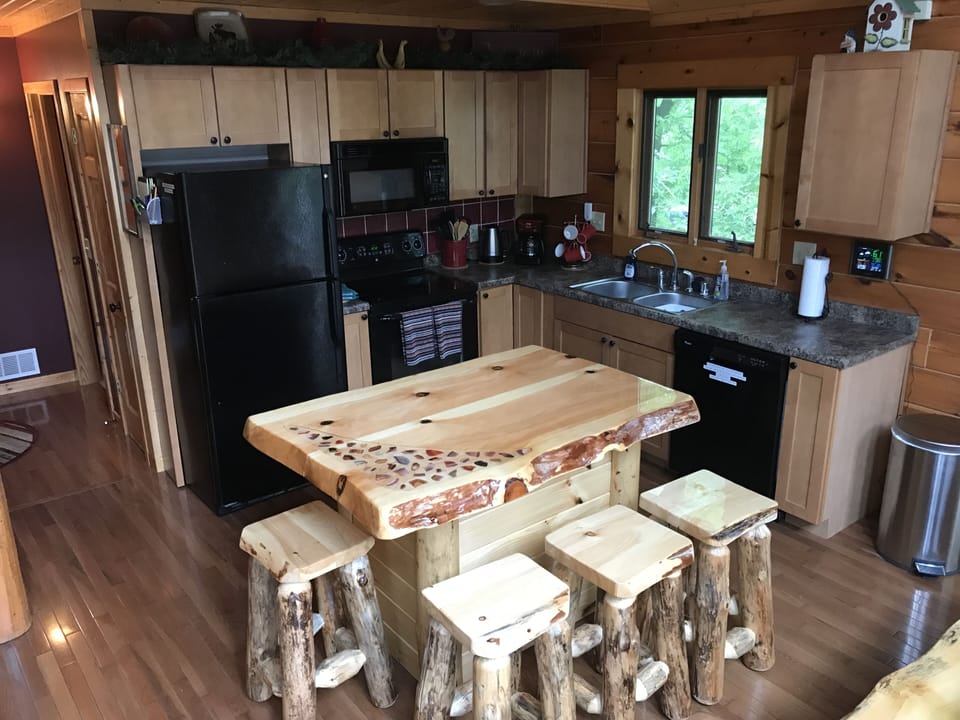 Kitchen with island