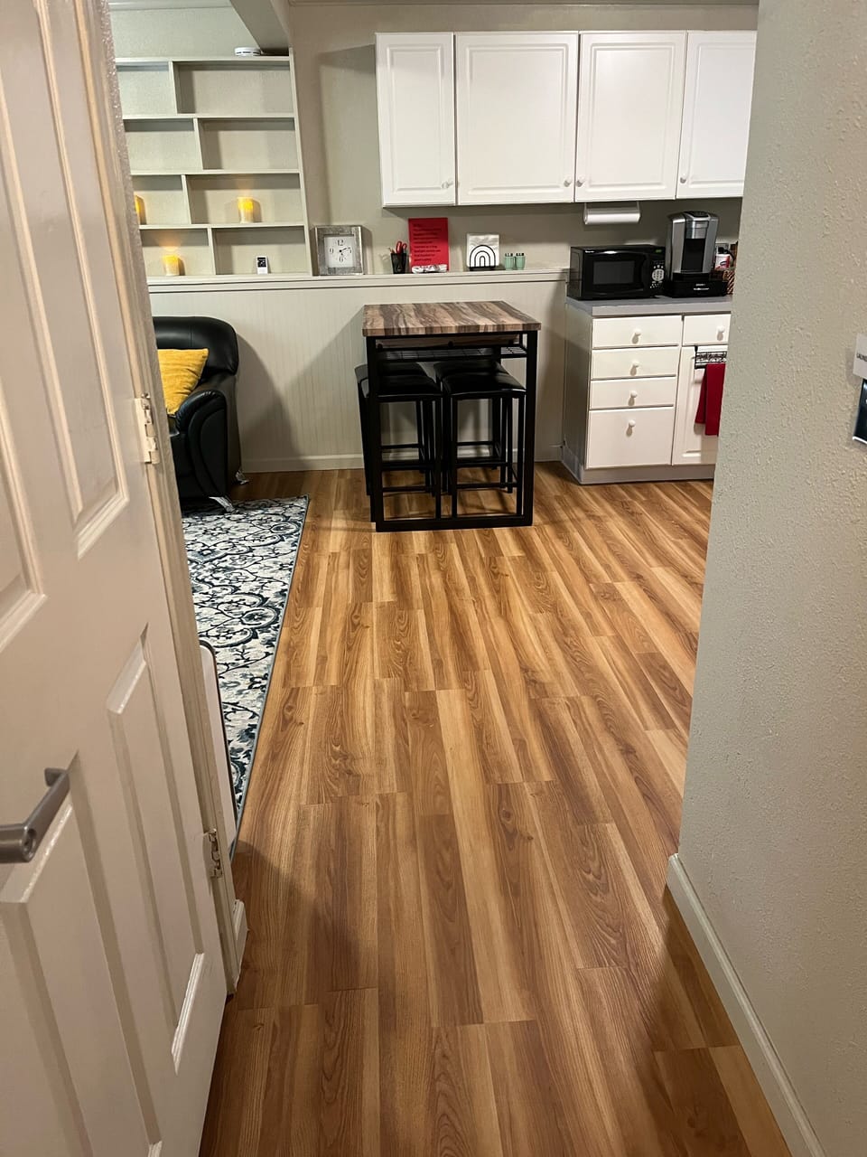 hallway looking into main space
