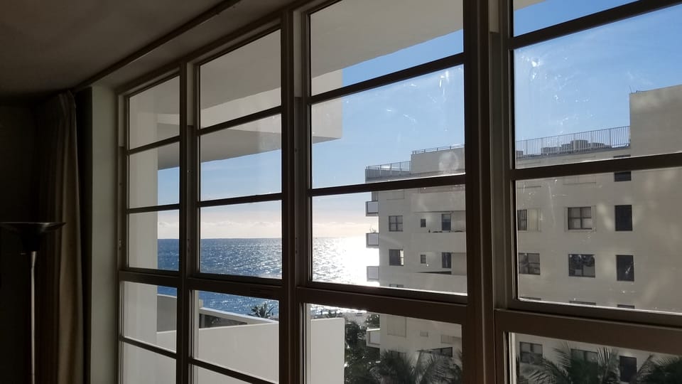 View with New hurricane/sound proof windows
