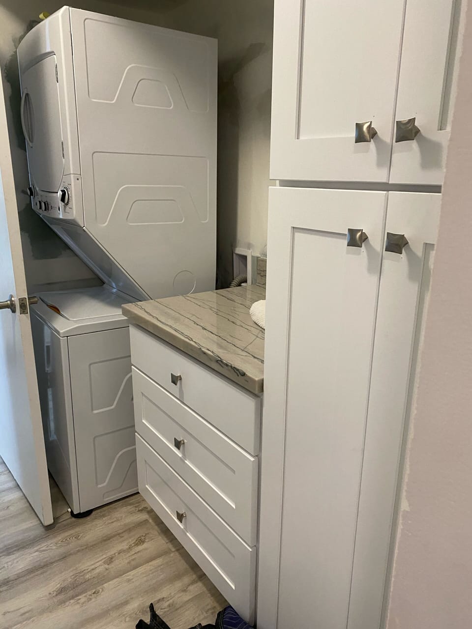 Laundry area in master bathroom