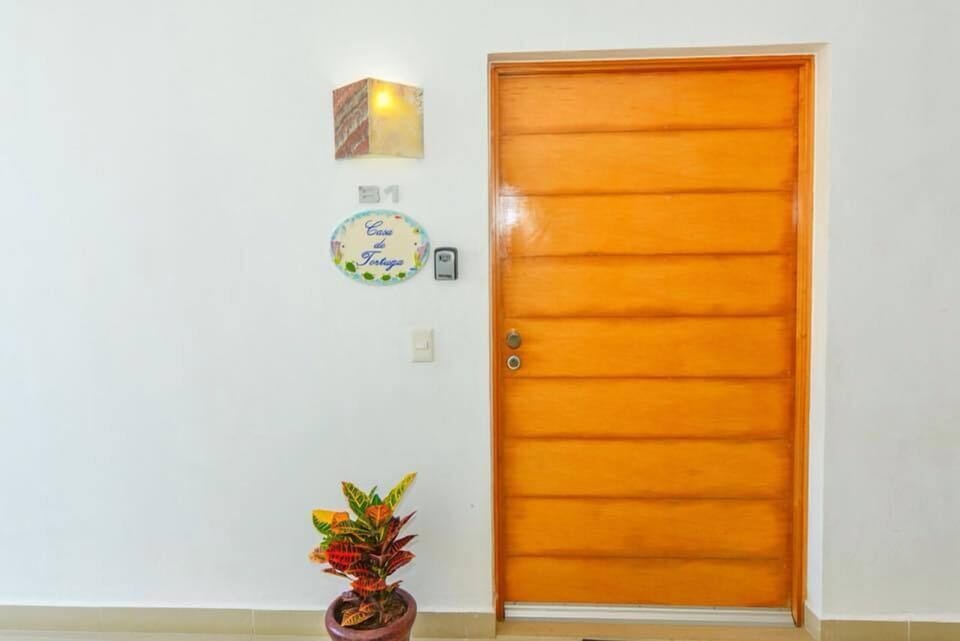 Front door where peace and tranquility awaits 