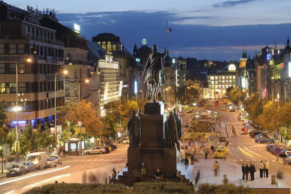 you are just steps away from wenceslaus square