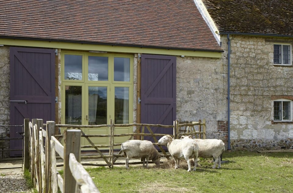 Paddock view of the Barn