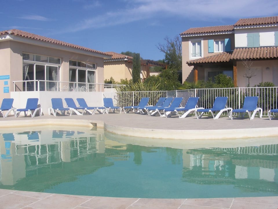 Take in gorgeous views while lounging around the on-site outdoor pool.