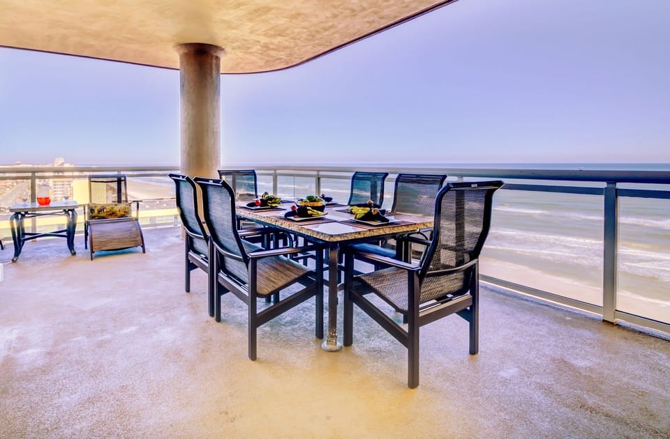 Ocean Front Balcony with Grill