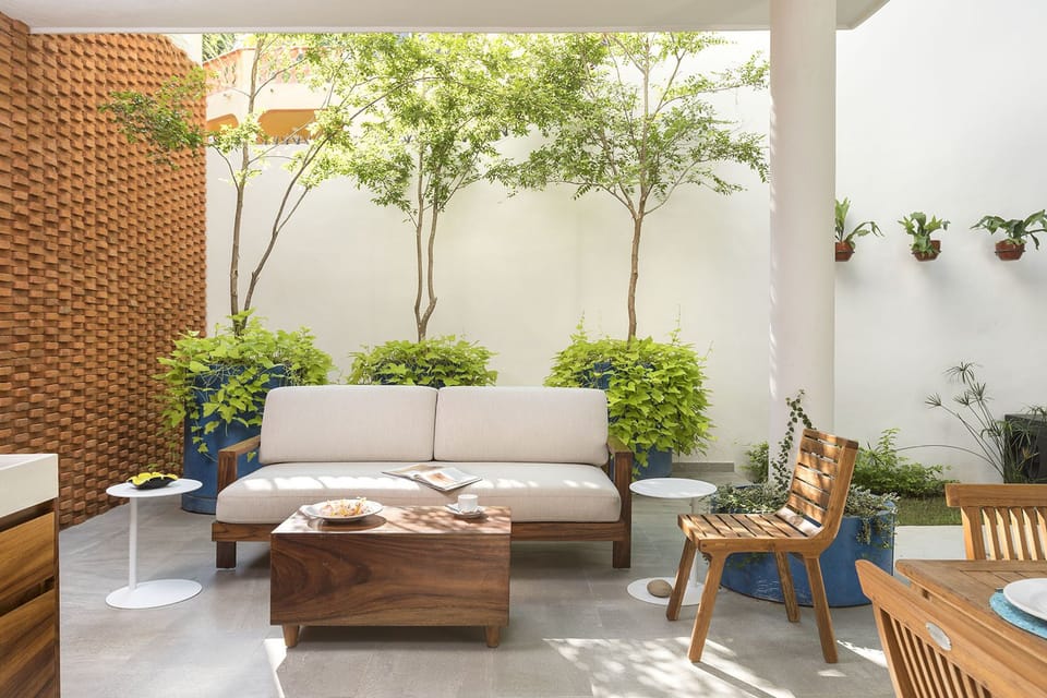 comfortable sofa/deck area ,create a wonderful vacation experiences 