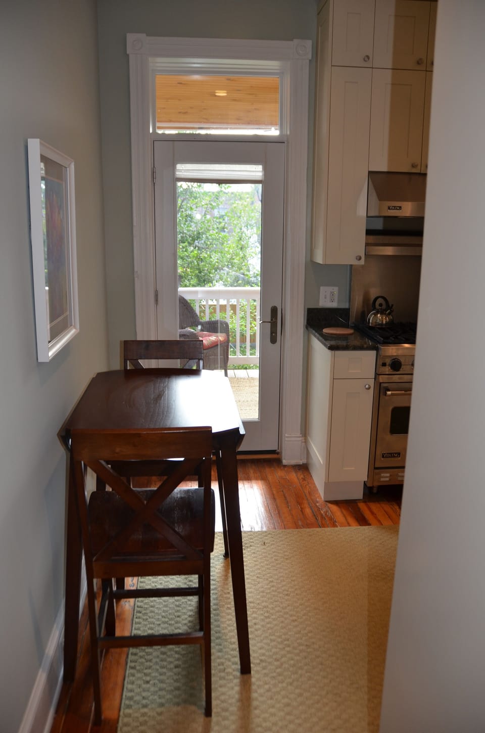 Dining area on second level off of gorgeous deck